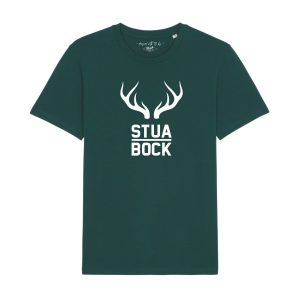 Stua Bock Sturer Bock T-Shirt von BavaRosi Fashion Bayerische T-Shirts Strawanza Bavarian Caps Bayerischer Rebell Typisch bayerische Geschenke München Ingolstadt Regensburg Tegernsee Ammersee Garmisch Landshut Augsburg Geisenfeld Vohburg Pfaffenhofen Schrobenhausen Shirts Mode