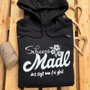 Scheens Madl Schönes Mädchen Hoodie BavaRosi Fashion Bayerische Hoodies Mode Shop München Augsburg Rosenheim Landshut Garmisch Dachau Fürstenfeldbruck Shop