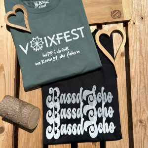 Nassd Scho Hoch 3 T-Shirt BavaRosi Fashion Bayerische T-Shirts Tegernsee Starnbergersee München Dachau Karlsfeld Landshut Rosenheim Straubing Mode Shop