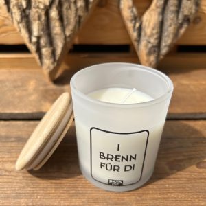 Bayerische Kerze I brenn für Di mit bayerischen Sprüchen von BavaRosi Fashion Bayerische Kerzen Geisenfeld Pfaffenhofen Ingolstadt Schrobenhausen München Kehlheim Regensburg Shop