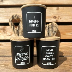 Bayerische Kerze I brenn für Di mit bayerischen Sprüchen von BavaRosi Fashion Bayerische Kerzen Geisenfeld Pfaffenhofen Ingolstadt Schrobenhausen München Kehlheim Regensburg Shop