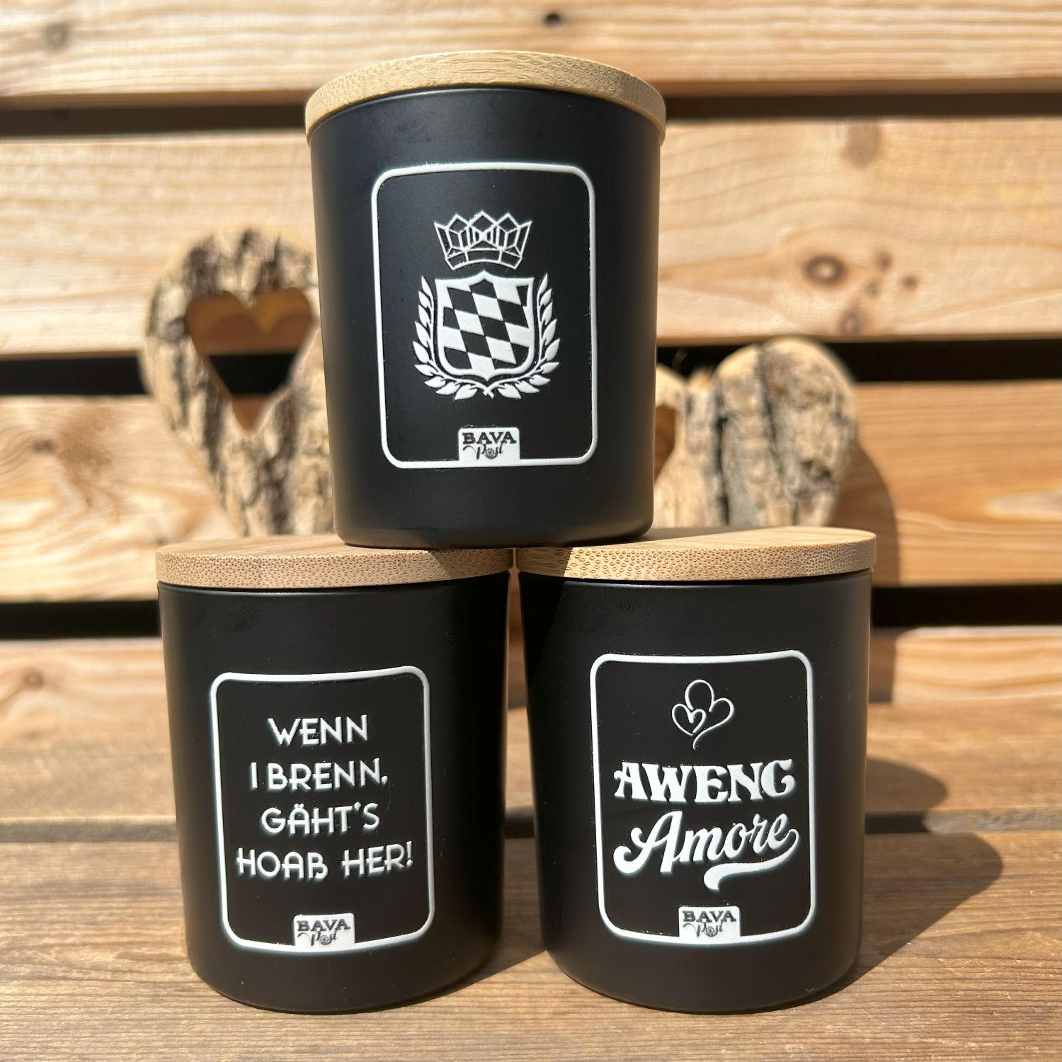 Bayerische Kerze Wenn I brenn gehts hoaß her mit bayerischen Sprüchen von BavaRosi Fashion Bayerische Kerzen Geisenfeld Pfaffenhofen Ingolstadt Schrobenhausen München Kehlheim Regensburg Shop