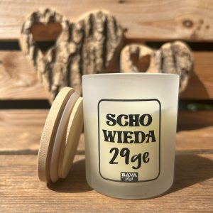 Bayerische Scho wieda 29ge Kerze Geburtstagsgeschenk Kerze mit Spruch von BavaRosi Fashion München Augsburg Ingolstadt Dachau Pfaffenhofen Geisenfeld Vohburg Tegernsee Chiemsee Geschenke und Kerzen