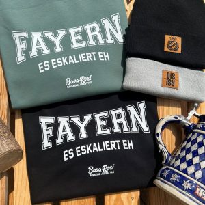 Fayern T-Shirt Bavarosi Fashion Bayerische T-Shirts München Augsburg Rosenheim Landshut Passau Garmisch Kempten Füssen Chiemsee Tegernsee Ammersee Mode Shop