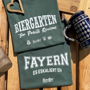 Fayern T-Shirt Bavarosi Fashion Bayerische T-Shirts München Augsburg Rosenheim Landshut Passau Garmisch Kempten Füssen Chiemsee Tegernsee Ammersee Mode Shop