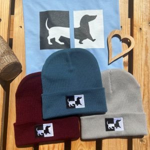 Dackel Mütze Dachshund Mütze von BavaRosi Fashion Hundemütze Mützen mit Hund für alle Dackelfreunde Dackelzüchter Dackelbesitzer und Menschen die Dackel einfach gerne haben Dackel Beanie Dachshund Beanie
