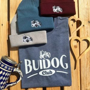 Buidog T-Shirt bzw. Traktor T-Shirt von BavaRosi Fashion Bayerische T-Shirts für Landwirte Bauern Traktor Oldtimer Fendt Traktoren