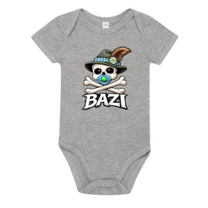 Bazi Totenkopf Baby Body BavaRosi Fashion Bayerische Babymode Babykleidung Shop Bayerische Geschenke München Augsburg Regensburg Ingolstadt Geisenfeld Wolnzach Pfaffenhofen Tegernsee