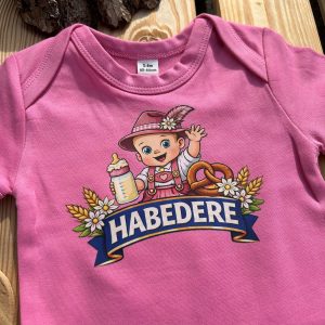 Habe die Ehre Habedere Mädchen Baby Body Lustige Babykleidung BavaRosi Fashion Strawanza Bavarian Caps Buadepp Ingolstadt Vohburg Geisenfeld Pfaffenhofen Tegernsee Garmisch Landshut Regensburg Augsburg Baby Shop