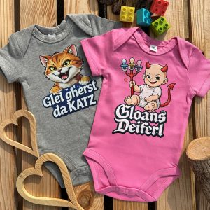 Gloans Deiferl Baby Body Bayerische Geschenke Baby BavaRosi Fashion Babymode Babykleidung Strampler München Regensburg Ingolstadt Vohburg Geisenfeld Landshut Deggendorf Tegernsee Shop
