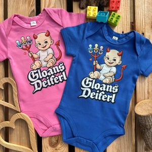 Gloans Deiferl Baby Body Bayerische Geschenke Baby BavaRosi Fashion Babymode Babykleidung Strampler München Regensburg Ingolstadt Vohburg Geisenfeld Landshut Deggendorf Tegernsee Shop