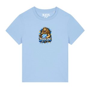 Bayerischer Löwe Damen Shirt BavaRosi Fashion Summit Moderne Bayern Damenshirts Dopamin Stil Dopamin Chic Dopamin Mode Bayern Berge Frauen Shirts Strawanza Buadepp Bavarian Caps Damen T-Shirts Wiesn Outfit Oktoberfest Outfit Volksfest Frauen Shirts Vohburg Marktstadl Geisenfeld Tegernsee München Regensburg Ingolstadt Augsburg Shop