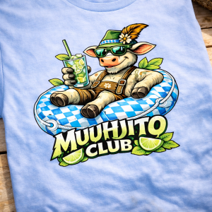 Bayerische T-Shirts Muuhjito Club Mojito von BavaRosi Fashion Bayerische Tragetaschen Bayerische Geschenke typisch München Geisenfeld Pfaffenhofen Ingolstadt Regensburg Strawanza Buadep Landshut Augsburg Tegernsee Passau Taschen Mode