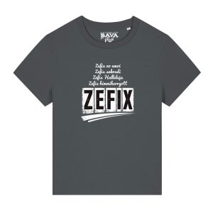 Zefix Kruzifix Damen Shirt BavaRosi Fashion Bayerische T-Shirts Lustig Strawanza München Buadep Augsburg Pfaffenhofen Geisenfeld Schrobenhausen Regensburg Ingolstadt Garmisch Passau Damenmode Shirts Shop